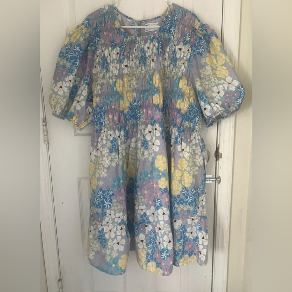 ASOS Design Women’s Floral Print  Short Sleeve Mini Dress Size 22